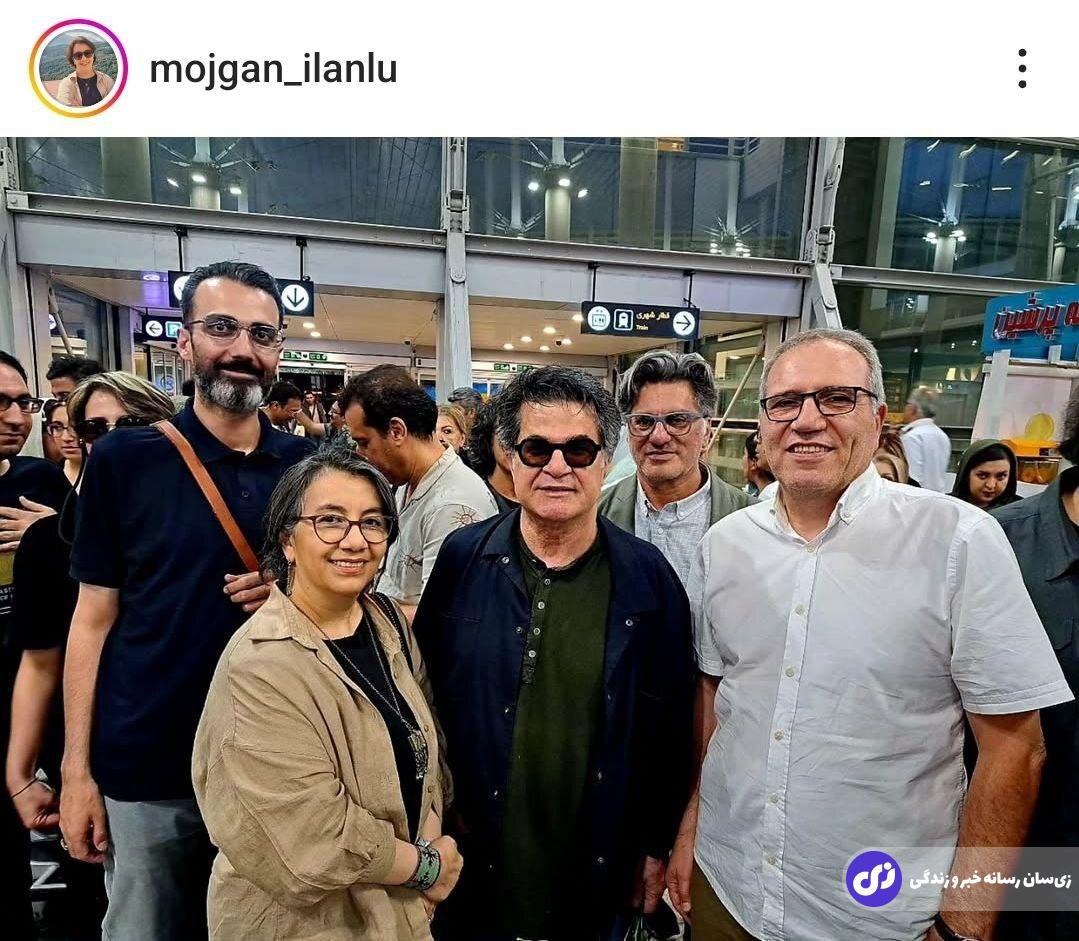 اولین تصویر از بازگشت جعفر پناهی و گروهش به ایران با نخل طلای کن