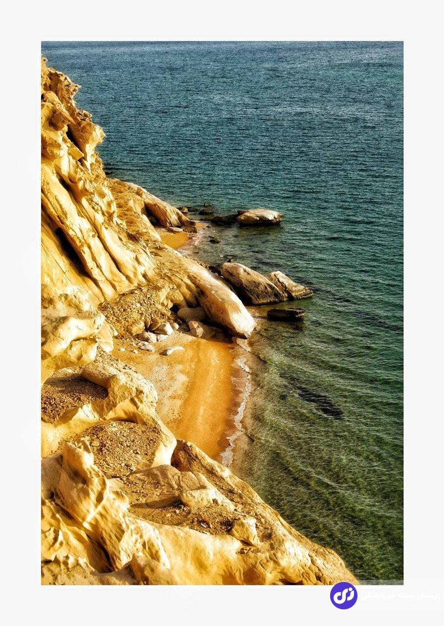 تصاویری رویایی از خط ساحلی خلیج فارس و چاه کوه قشم تصاویری رویایی از خط ساحلی خلیج فارس و چاه کوه قشم