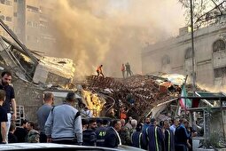 (ویدئو) تصاویر هولناک از اصابت موشک‌های رژیم صهیونی در میدان قدس تجریش