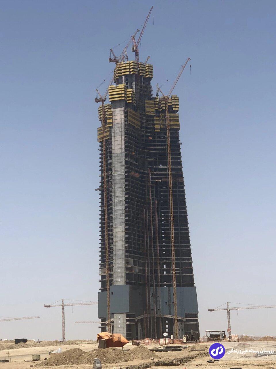 تصاویر | رکوردشکنی شاهزاده سعودی در بیابان؛ بلندترین برج جهان در جده ساخته می‌شود
