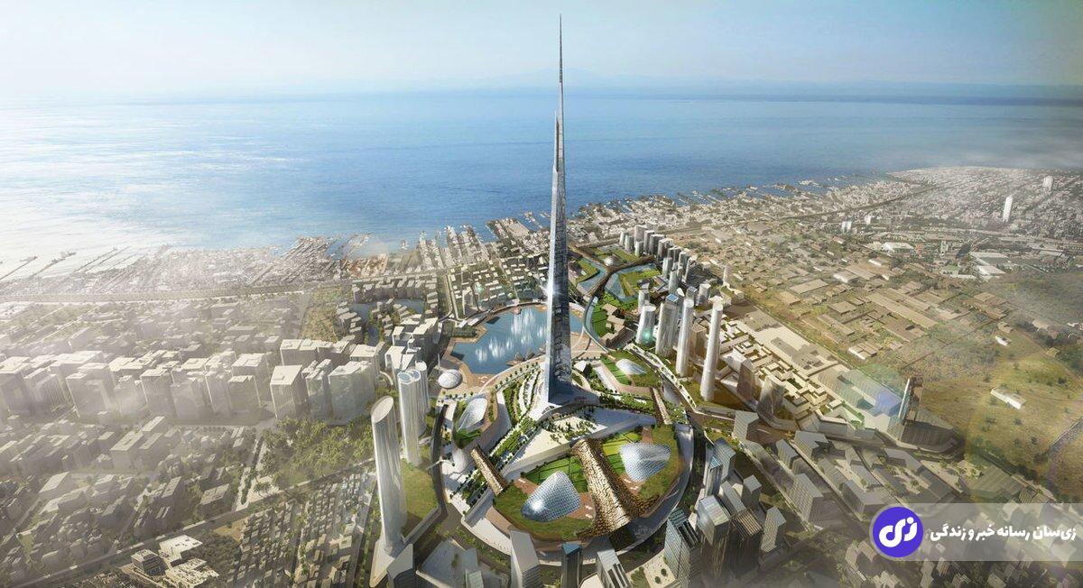 تصاویر | رکوردشکنی شاهزاده سعودی در بیابان؛ بلندترین برج جهان در جده ساخته می‌شود