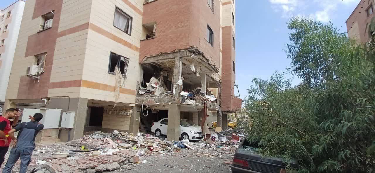 تصویر | انفجار در یکی از مجتمع‌های مسکونی در پردیسان قم