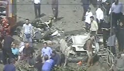 ویدئو| انتشار برای نخستین بار؛ لحظاتی پس از حمله موشکی به میدان قدس تجریش