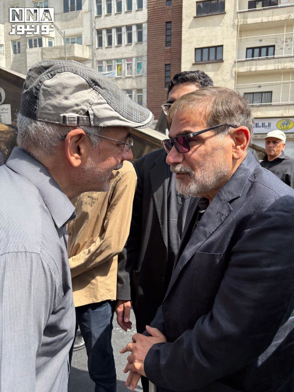 تصاویری جدید از شمخانی در مراسم بدرقه شهدای اقتدار