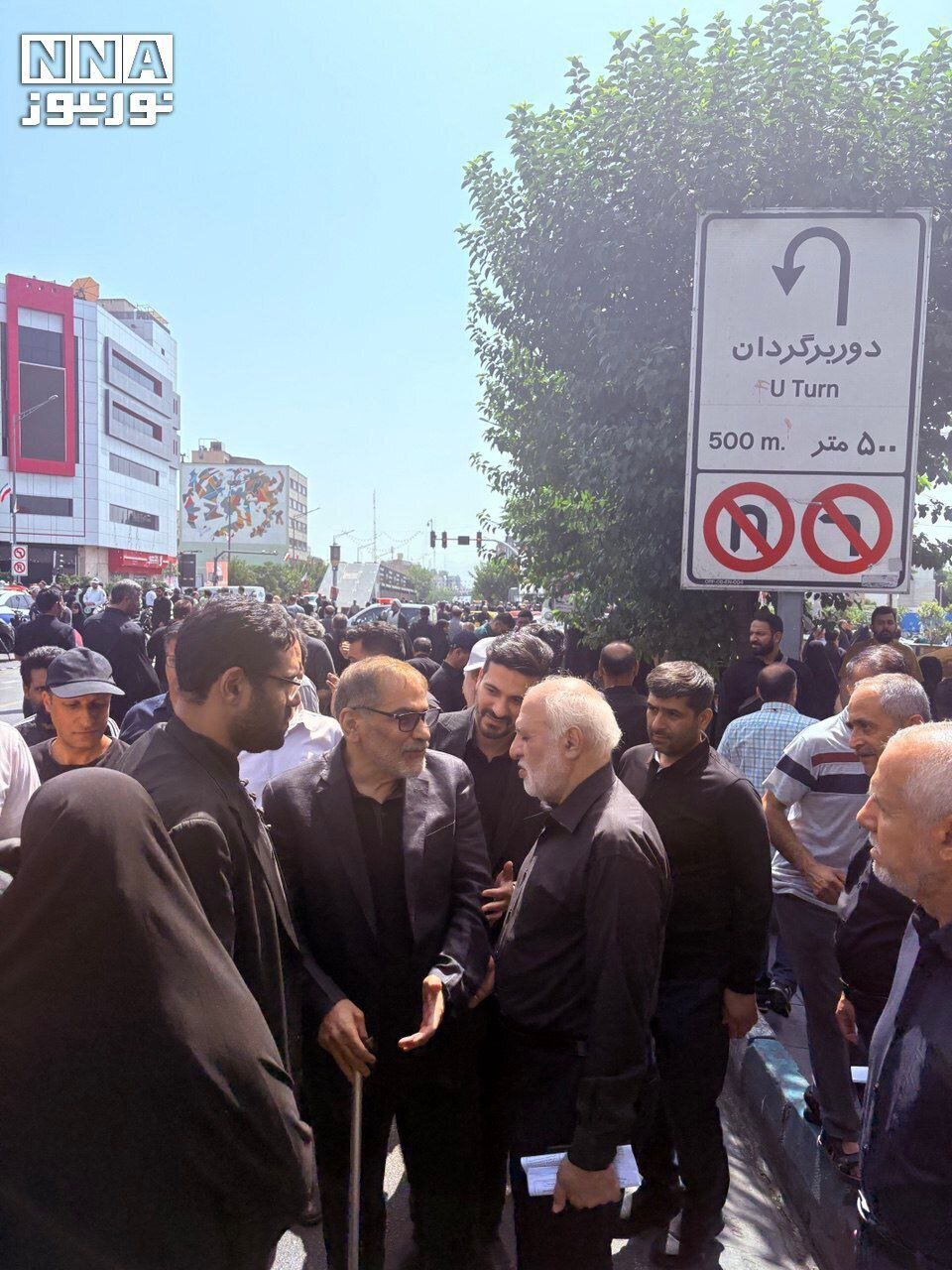 تصاویری جدید از شمخانی در مراسم بدرقه شهدای اقتدار