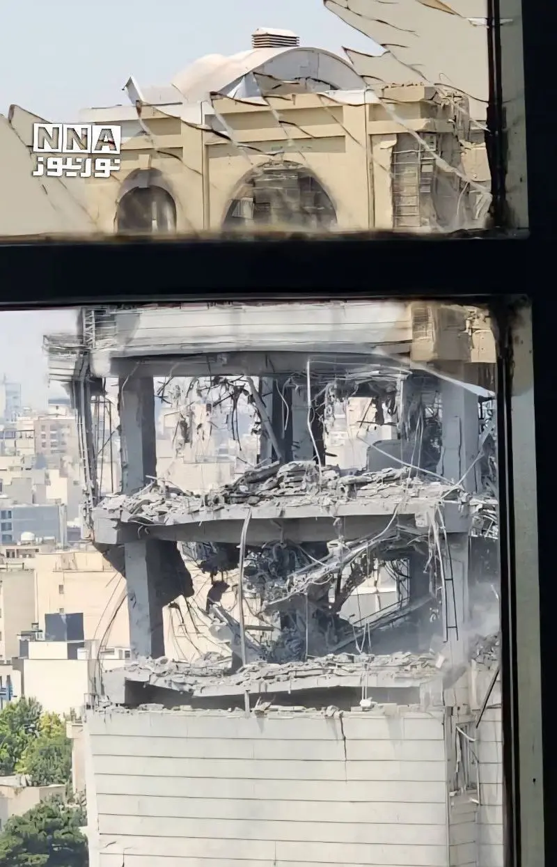 عکس منزل شمخانی پس از حملات اسرائیل از نمای تازه