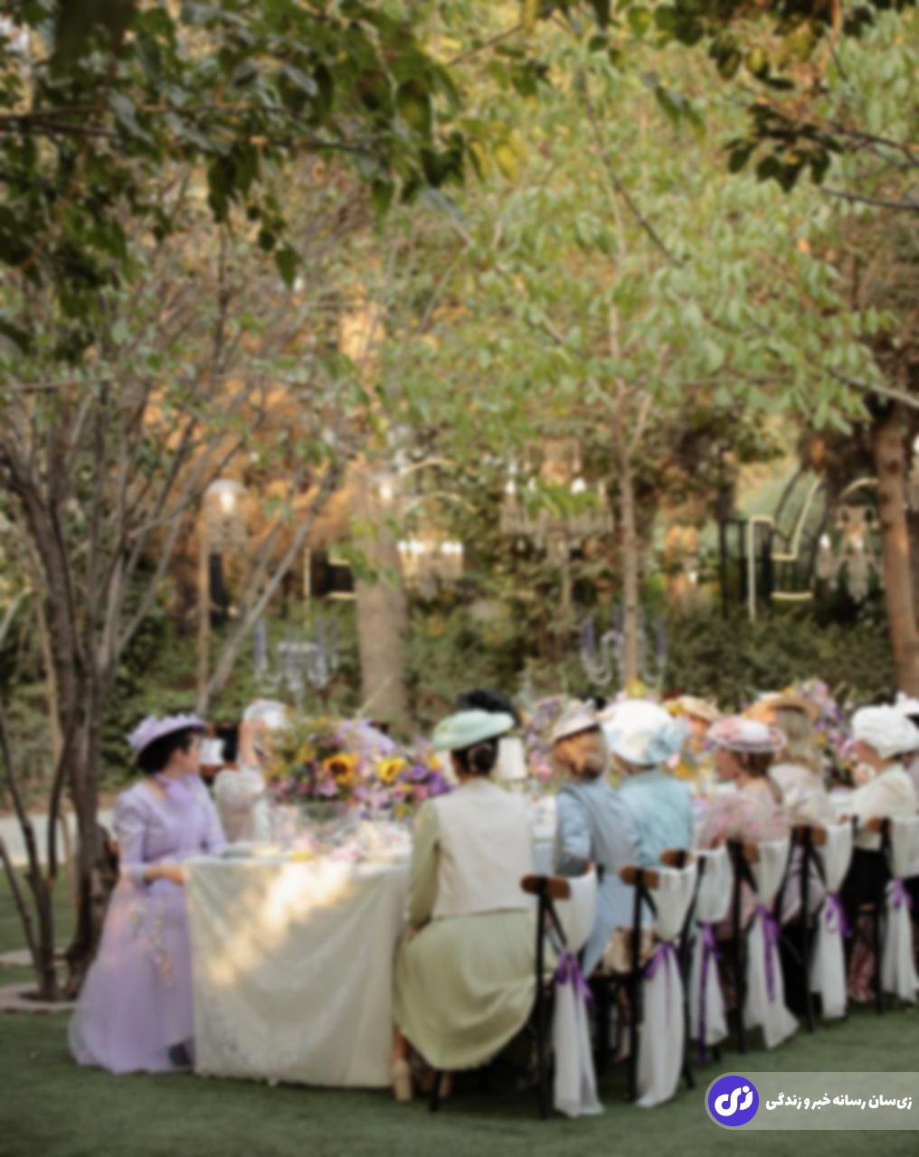 عکس | مهمانی عجیب در شمال تهران با تم عصرانه انگلیسی