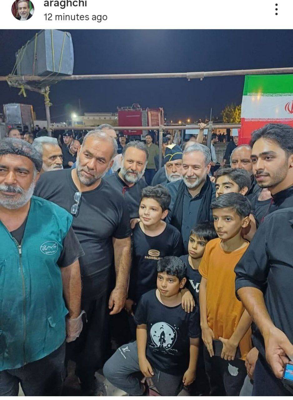 پست عراقچی از حضورش در مراسم اربعین در نجف پست عراقچی از حضورش در مراسم اربعین در نجف