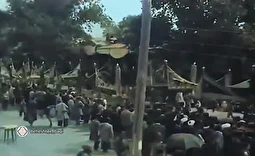 فیلم رنگی شده عزاداری عاشورا در سبزه میدان تهران ۱۰۰ سال پیش