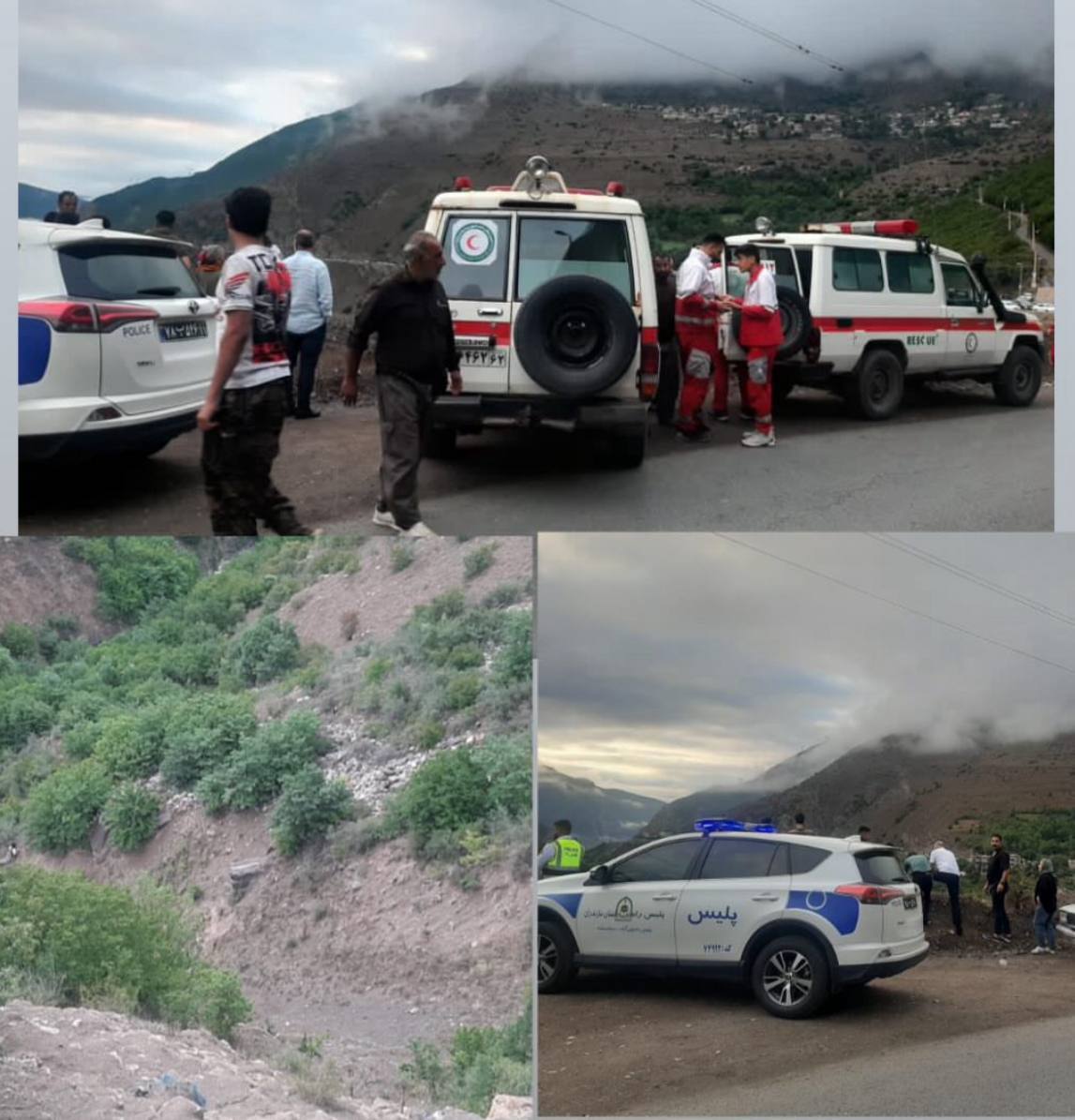 سقوط یک نوجوان هنگام سلفی در جاده چالوس