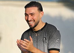 (تصاویر) اولین تمرین منیر الحدادی ستاره بارسا در لباس استقلال