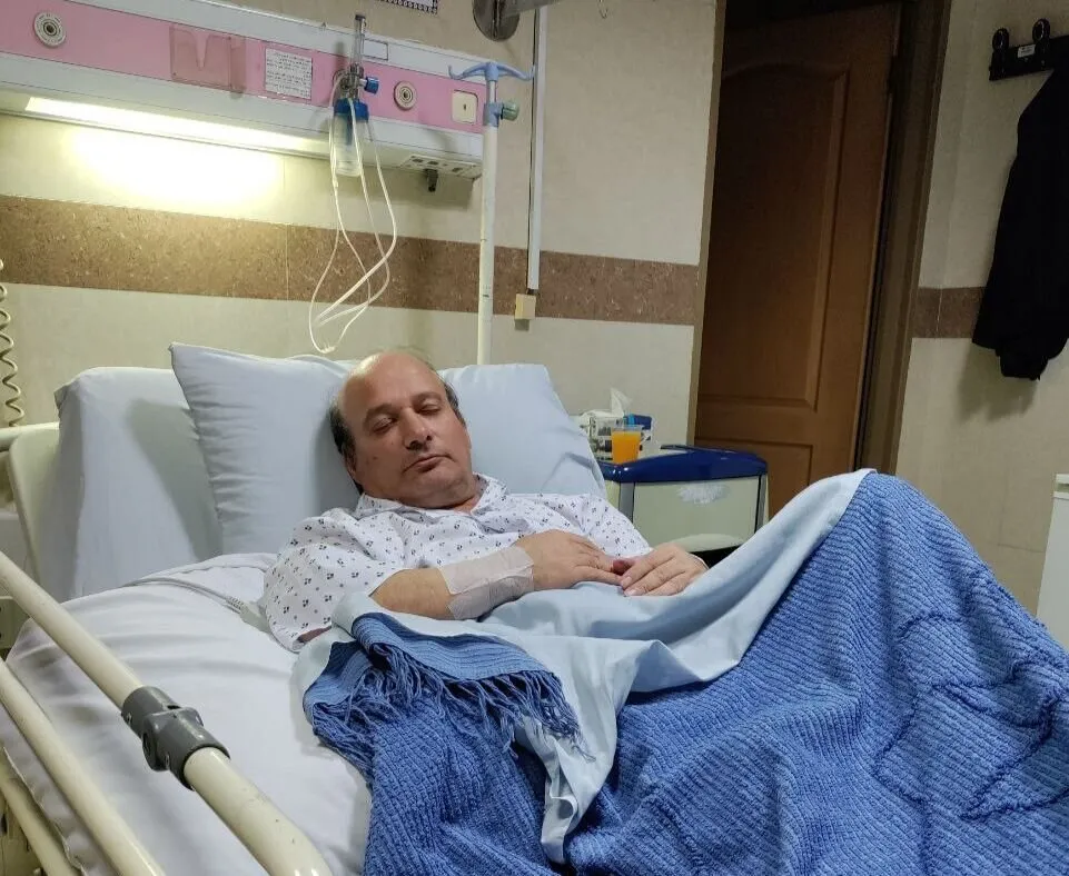 اولین تصویر از قلقلی پس از سکته قلبی منتشر شد