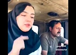 ویدئو؛ دستی کشیدن دختر جوان با کامیون ماک!