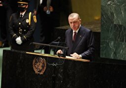 ویدئو | صدای اردوغان در سازمان ملل متحد، هنگام صحبت درباره اسرائیل سانسور شد!