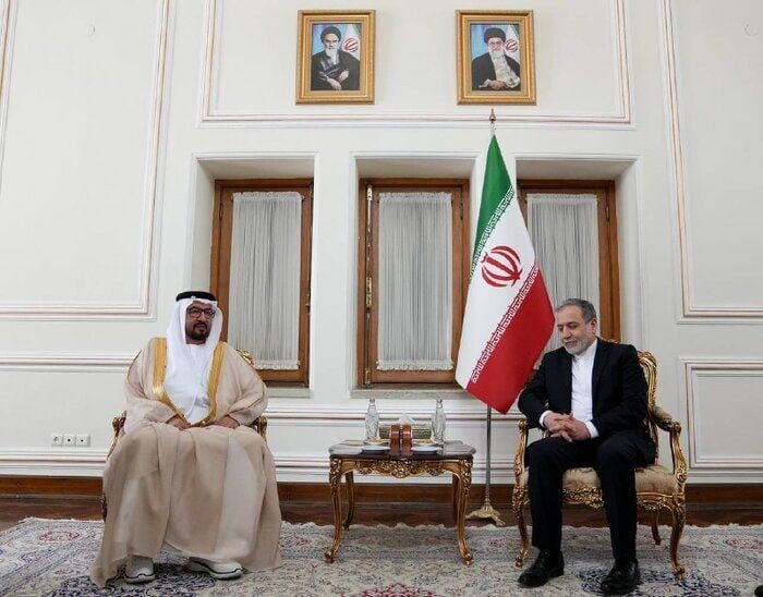 عکس | خداحافظی سفیران عمان و امارات با عراقچی