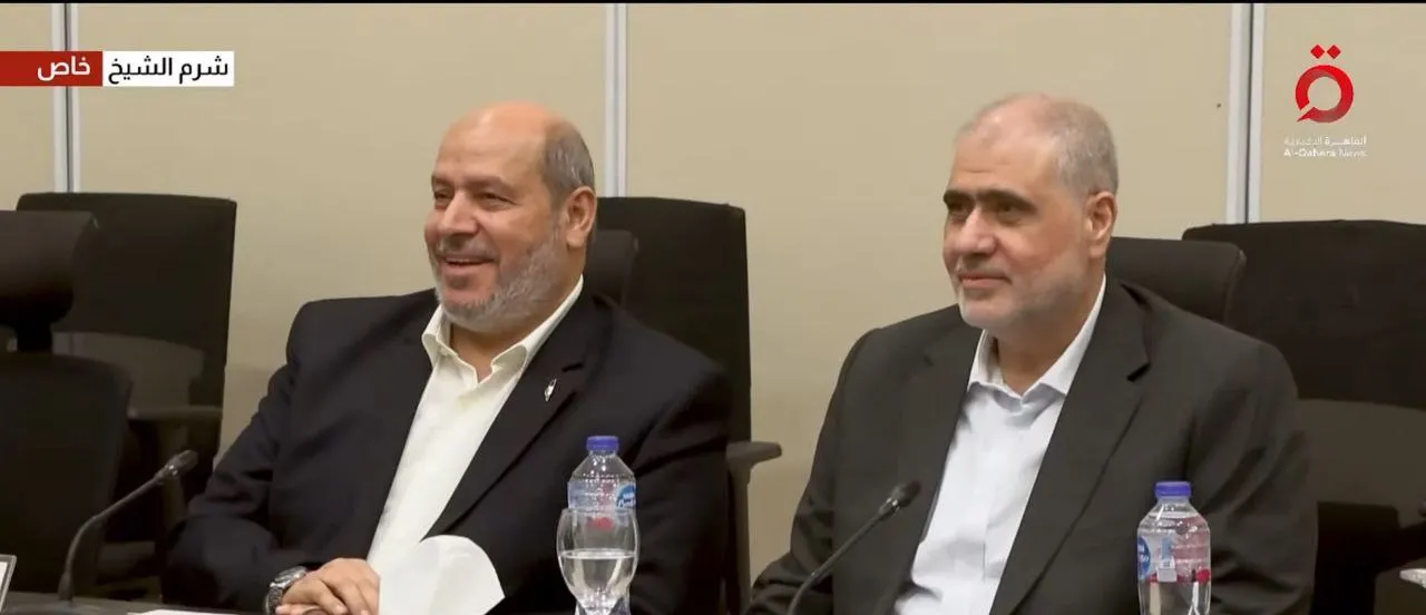 تصاویر داغ از محل مذاکرات حماس و اسرائیل