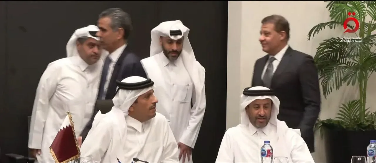 تصاویر داغ از محل مذاکرات حماس و اسرائیل