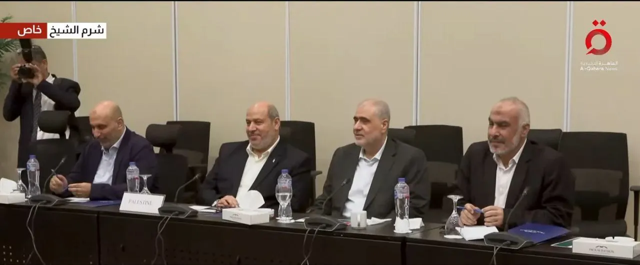 تصاویر داغ از محل مذاکرات حماس و اسرائیل