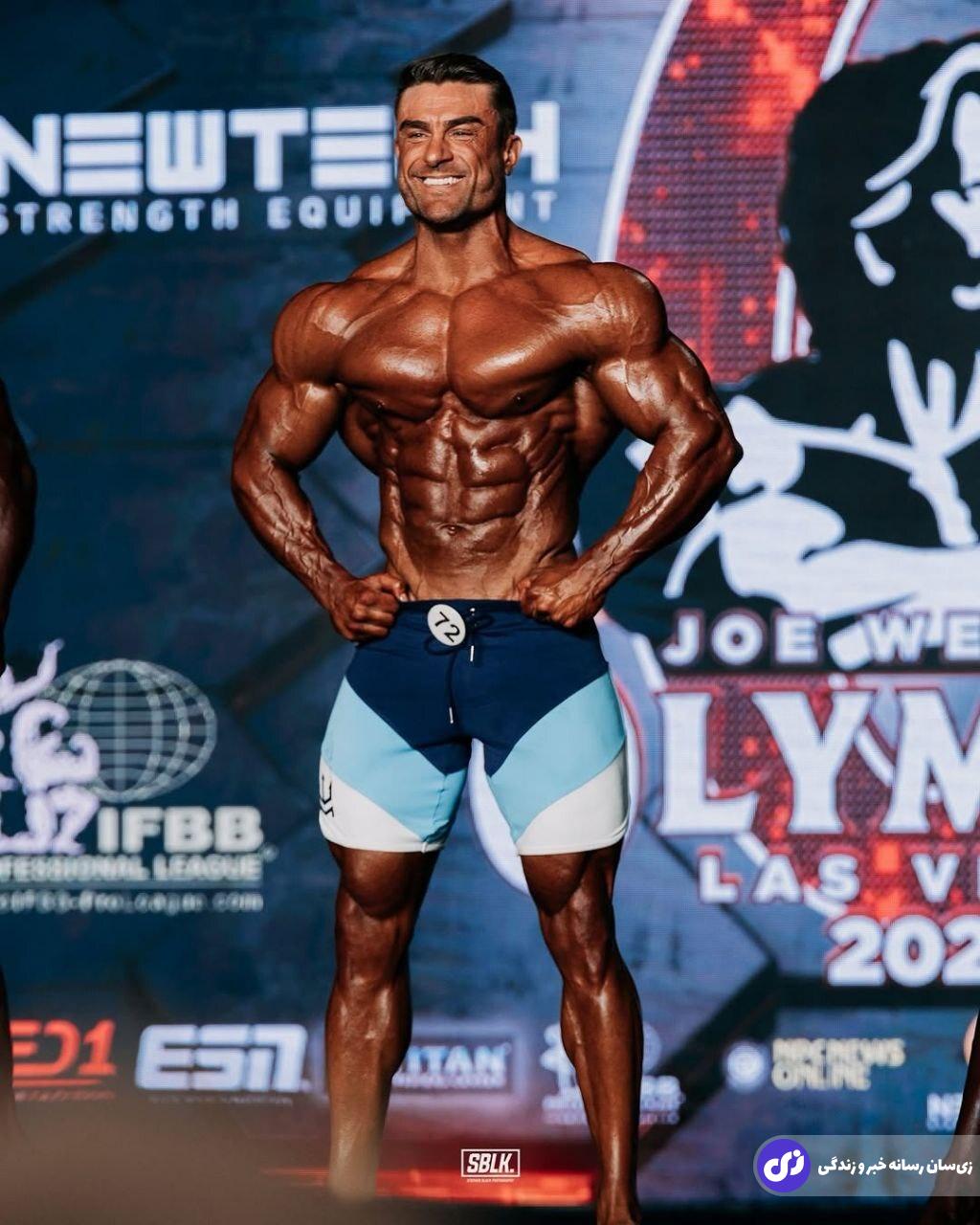 علی بلال بدنساز افغانستانی در فیزیک مسترالمپیا دوم شد