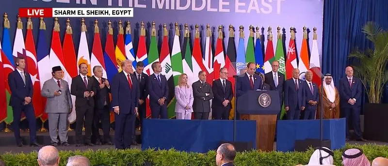 مهمان عجیب اجلاس صلح غزه در شرم الشیخ!