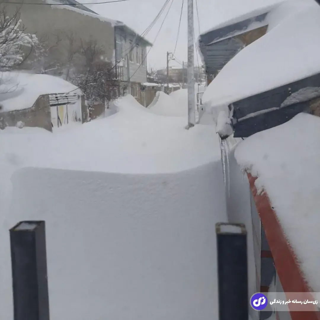 تصاویری باورنکردنی از برف یک متر و نیمی در خلخال تصاویری باورنکردنی از برف یک متر و نیمی در خلخال