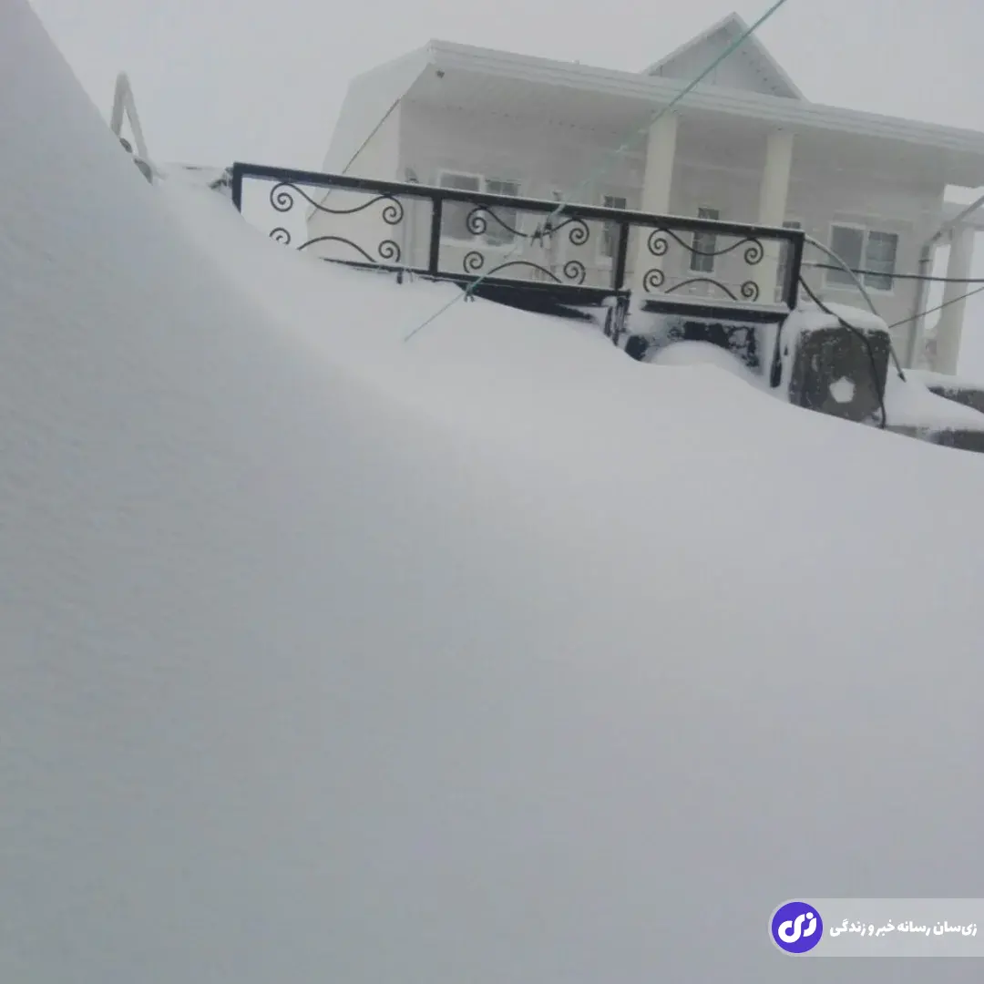 تصاویری باورنکردنی از برف یک متر و نیمی در خلخال تصاویری باورنکردنی از برف یک متر و نیمی در خلخال