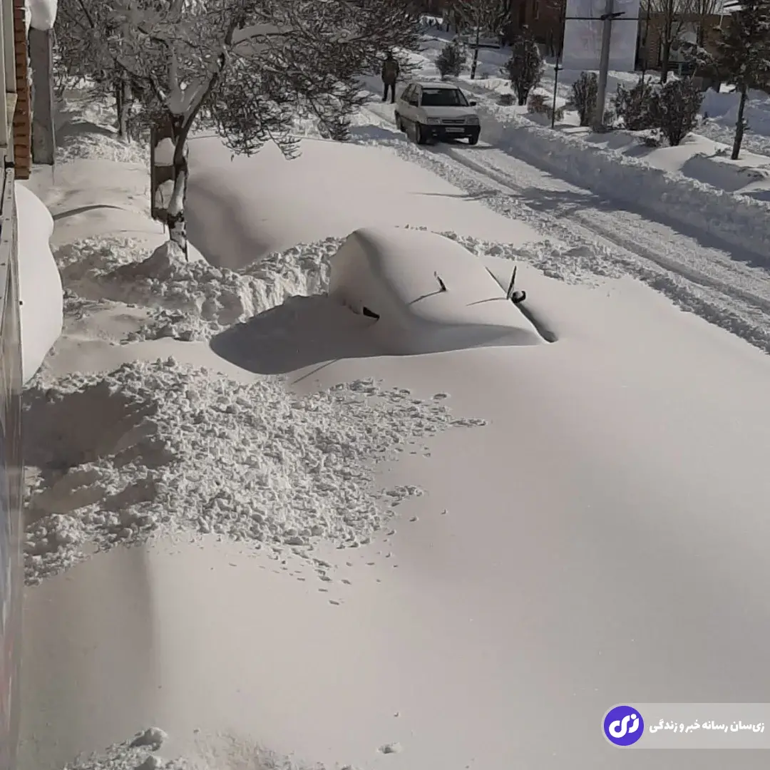 تصاویری باورنکردنی از برف یک متر و نیمی در خلخال تصاویری باورنکردنی از برف یک متر و نیمی در خلخال