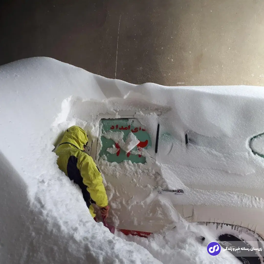 تصاویری باورنکردنی از برف یک متر و نیمی در خلخال تصاویری باورنکردنی از برف یک متر و نیمی در خلخال