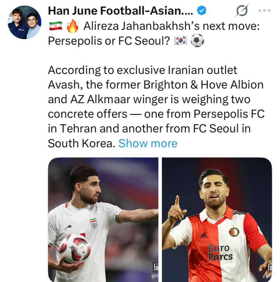 رسانه کره‌ای پیشنهادهای غیرمنتظره علیرضا جهانبخش را لو داد