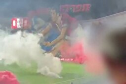 فیلمی از درگیری عجیب در دربی تل‌آویو با نارنجک!