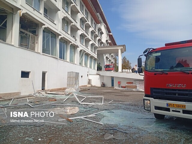 (تصاویر) انفجار شدید در هتل اسپیناس
