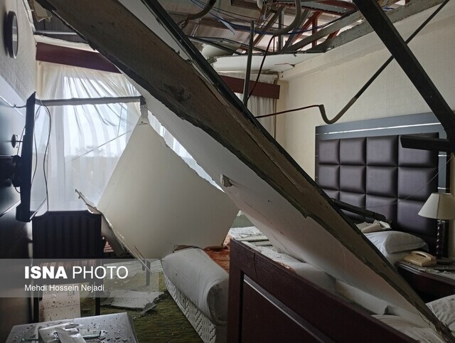 (تصاویر) انفجار شدید در هتل اسپیناس