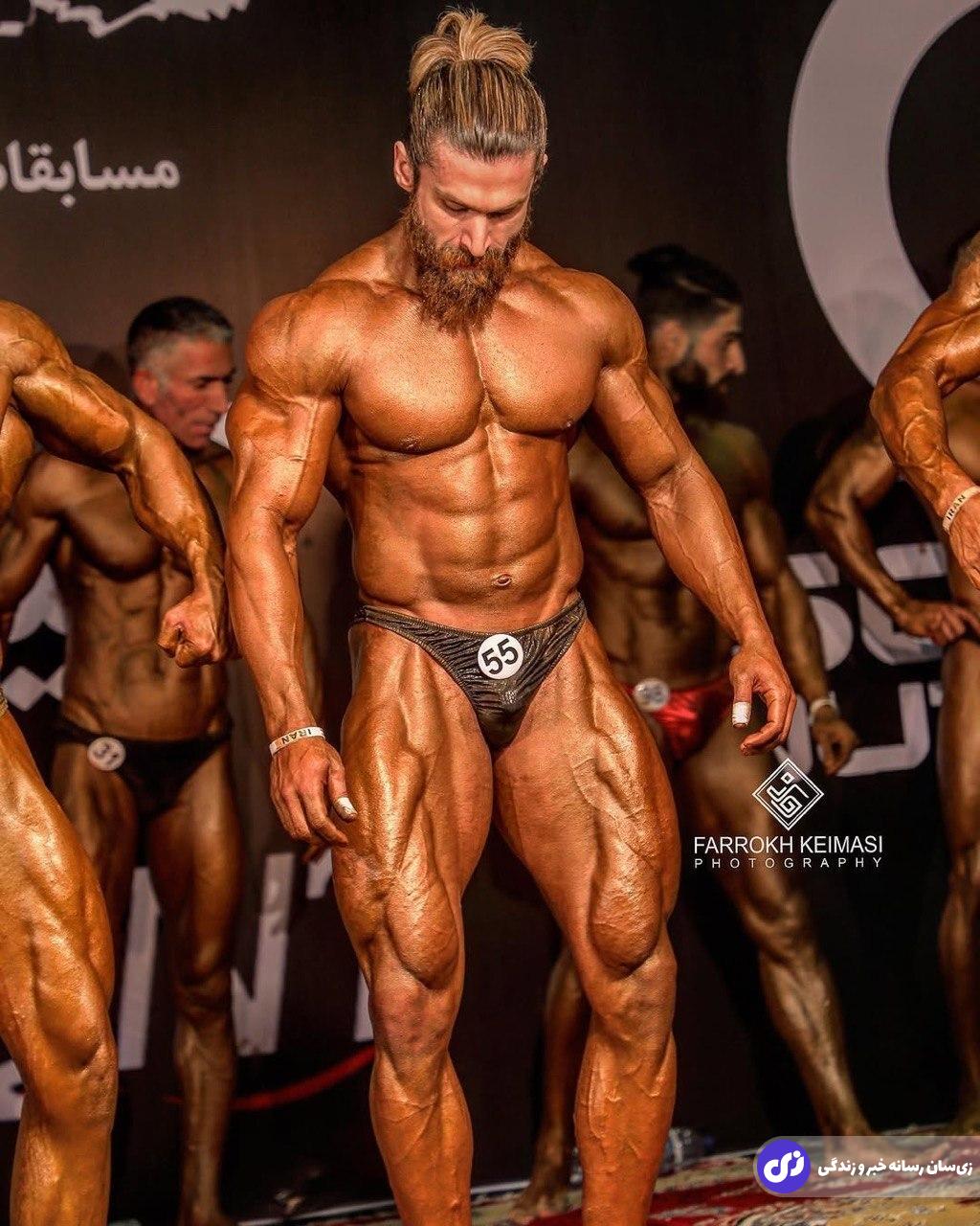 داریوش صادقی؛ بدنساز خوزستانی بادی کلاسیک معروف به «وایکینگ بختیاری» که شبیه بازیگرهای فیلم «بازی تاج و تخت» است داریوش صادقی