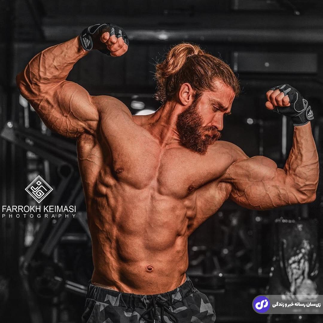 داریوش صادقی؛ بدنساز خوزستانی بادی کلاسیک معروف به «وایکینگ بختیاری» که شبیه بازیگرهای فیلم «بازی تاج و تخت» است داریوش صادقی
