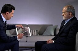 عکسی که مجری آمریکایی به پزشکیان نشان داد