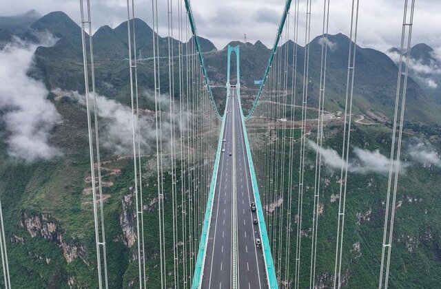 تصاویر | «گرند کنیون هواجیانگ»؛ افتتاح بلندترین پل جهان در چین تصاویر | «گرند کنیون هواجیانگ»؛ افتتاح بلندترین پل جهان در چین