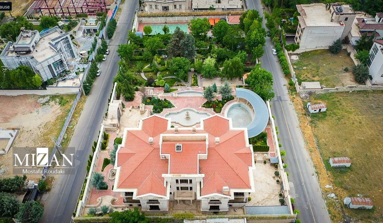 انتشار تصاویر ویلای لاکچری ۸ هزار متری متهم ردیف اول چای دبش