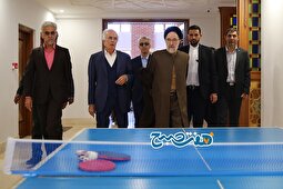 (تصاویر) پینگ‌پنگ بازی کردن سیدمحمد خاتمی واقعی بود؟!