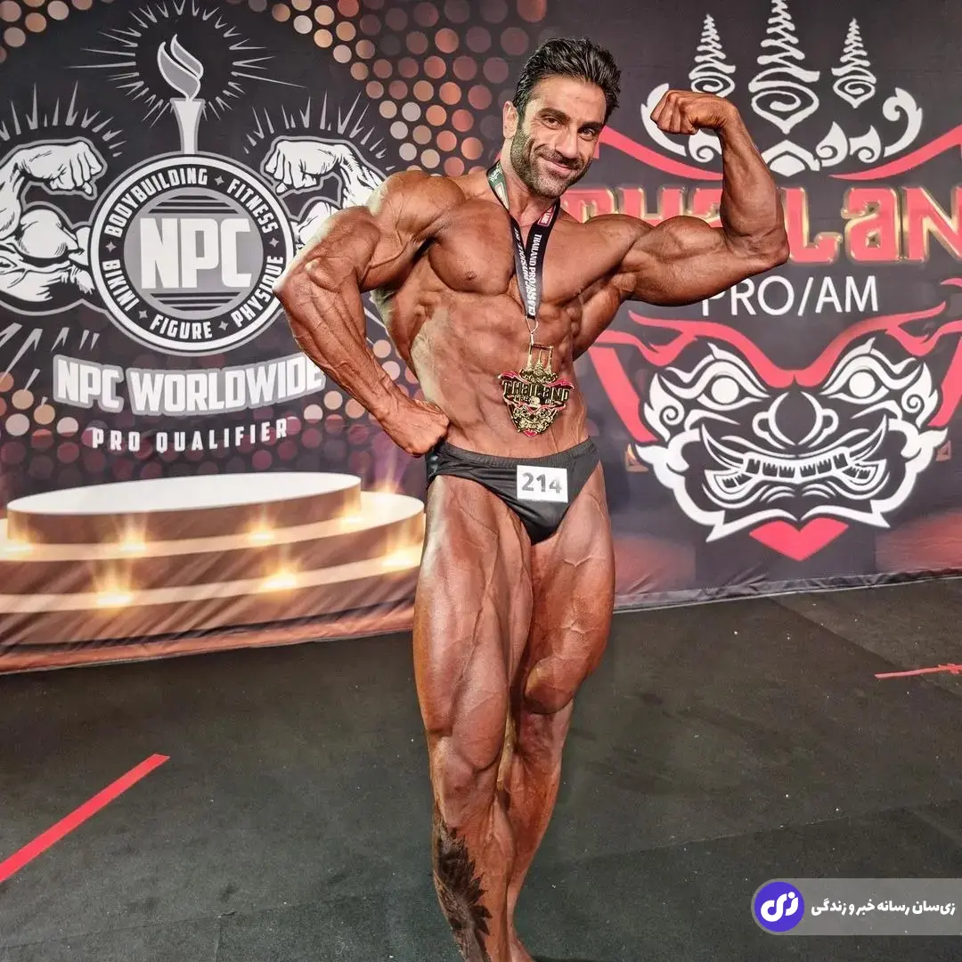 وحید بادپی؛ بدنساز قهرمان لرستانی و معروف به «یوزپلنگ ایران» که دو بار در مسابقات مسترالمپیا شرکت کرد وحید بادپی