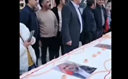 (ویدئو) تصاویری از کیک تولد ۱۲ متری صباغیان نماینده مجلس!