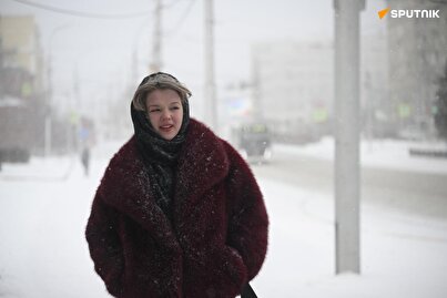 (تصاویر) برف سنگین و کولاک در نووسیبیرسک روسیه