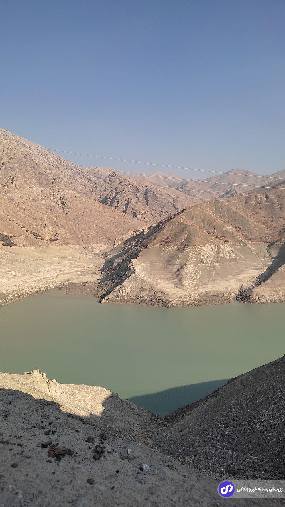 (تصاویر) وضعیت تکان دهنده سد کرج جمعه ۲۳ آبان ماه ۱۴۰۴