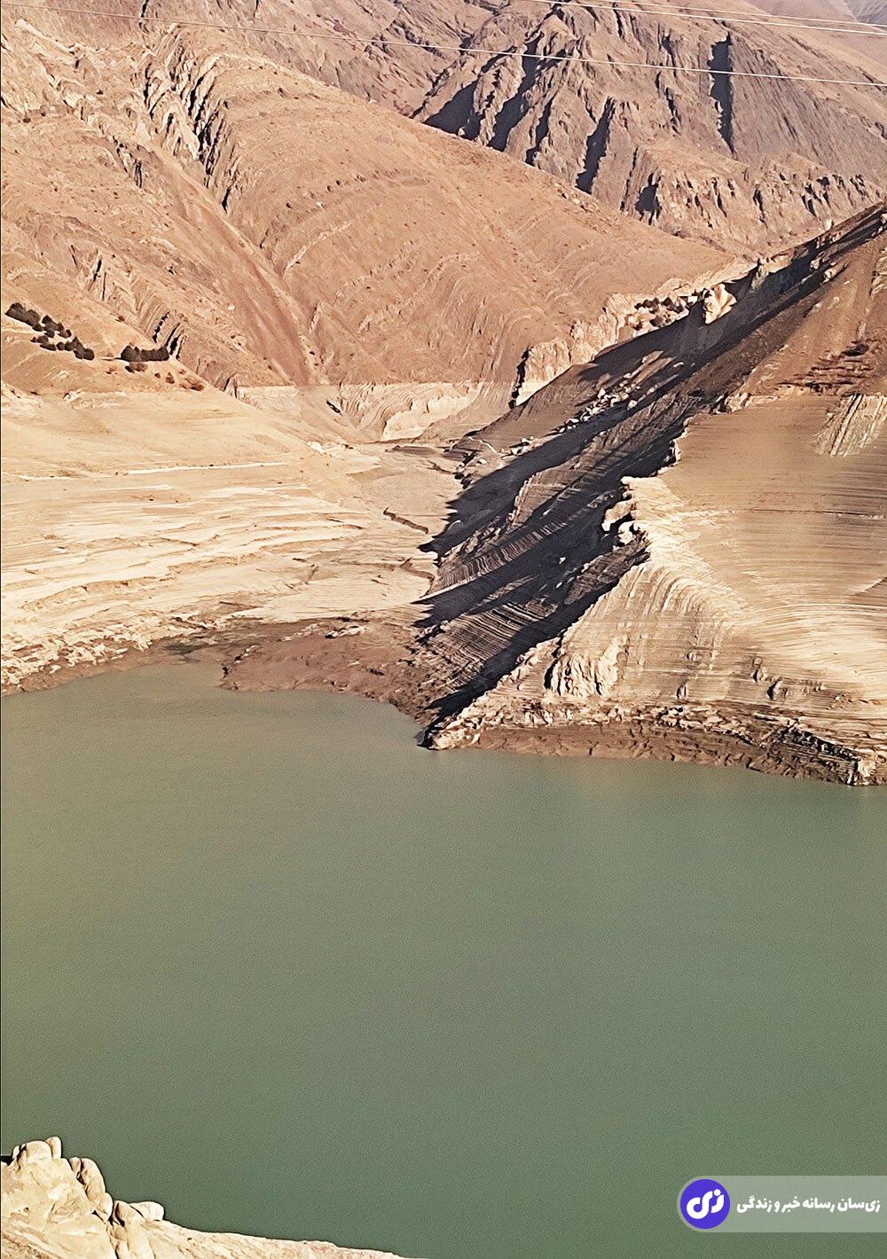 (تصاویر) وضعیت تکان دهنده سد کرج جمعه ۲۳ آبان ماه ۱۴۰۴