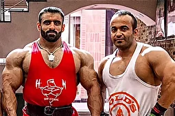 ویدئو | فیلم جنجالی هادی چوپان در مراسم ختم فرامرز عزیزی قهرمان بدنسازی ایران