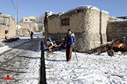 ویدئو | بارش زیبای برف در روستای مائین بلاغ شهرستان تکاب