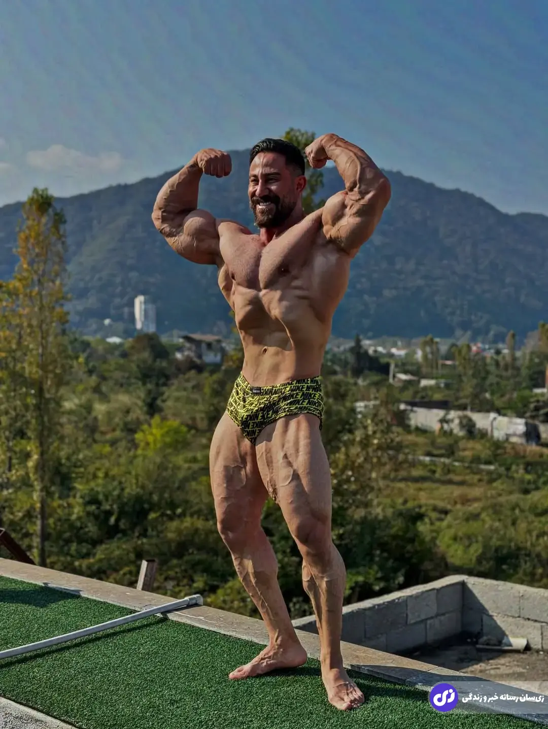 سامان الفتی؛ بدنساز کرمانشاهی و معروف به «سوپر ژنتیک فیزیک کلاسیک» که چندین بار مدال طلا گرفت و هدفش حضور در مسابقات مسترالمپیاست سامان الفتی