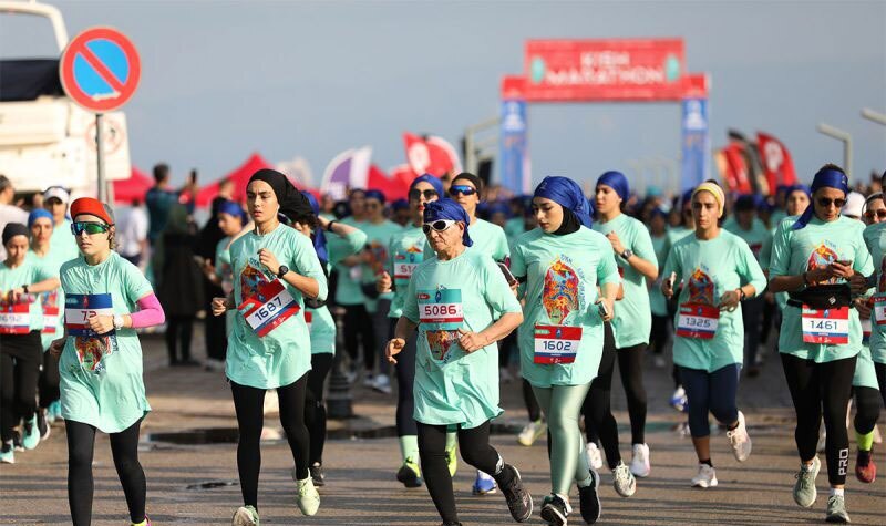 (تصاویر) ماراتن کیش در دولت مرحوم رئیسی در سال ۱۴۰۲