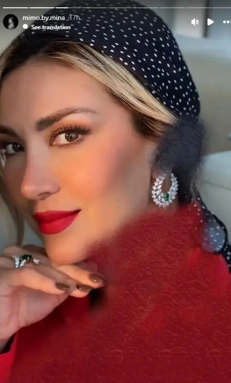 (تصاویر) رونمایی از جواهرات لاکچری مینا مختاری، همسر بهرام رادان