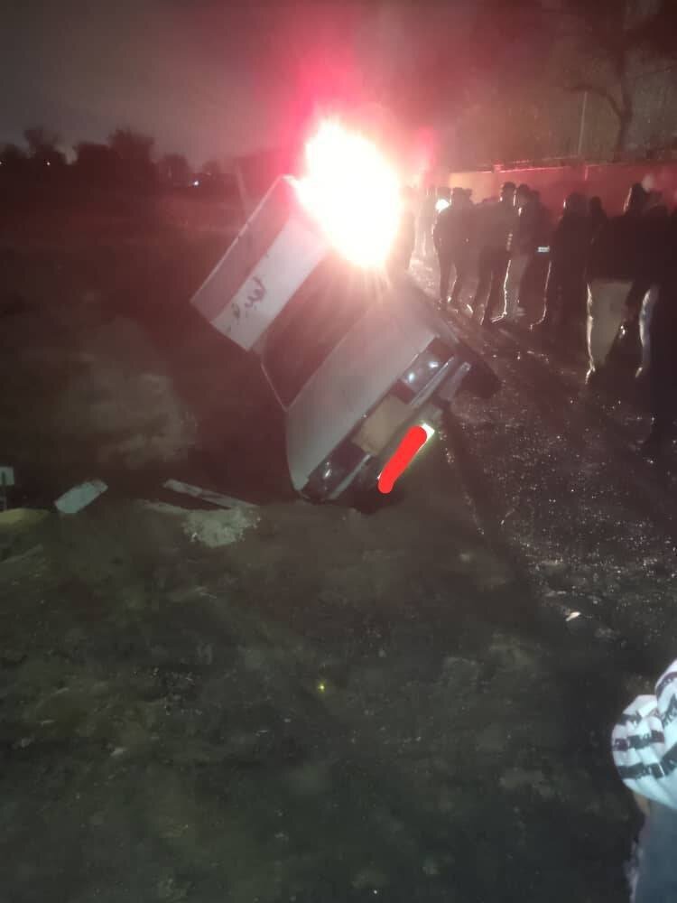 زمین در شهرک ولیعصر دهان باز کرد + تصاویر