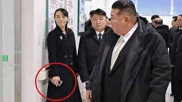 تلفن هوشمند ۱۳۰۰ دلاری در سرزمین حقوق‌های ۳ دلاری؛ خواهر رهبر کره شمالی با گوشی تاشوی خارجی دیده شد